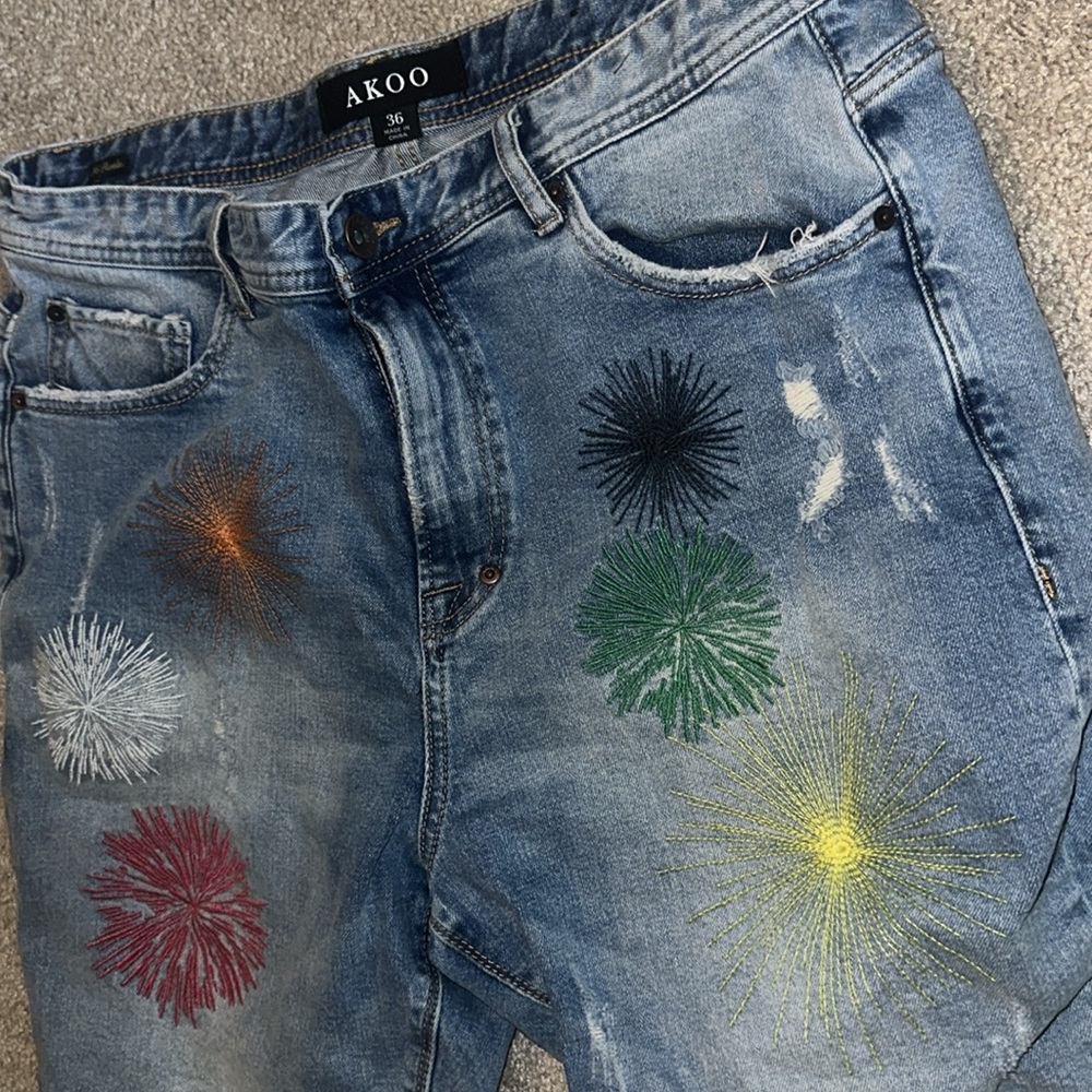 Akoo denim shorts